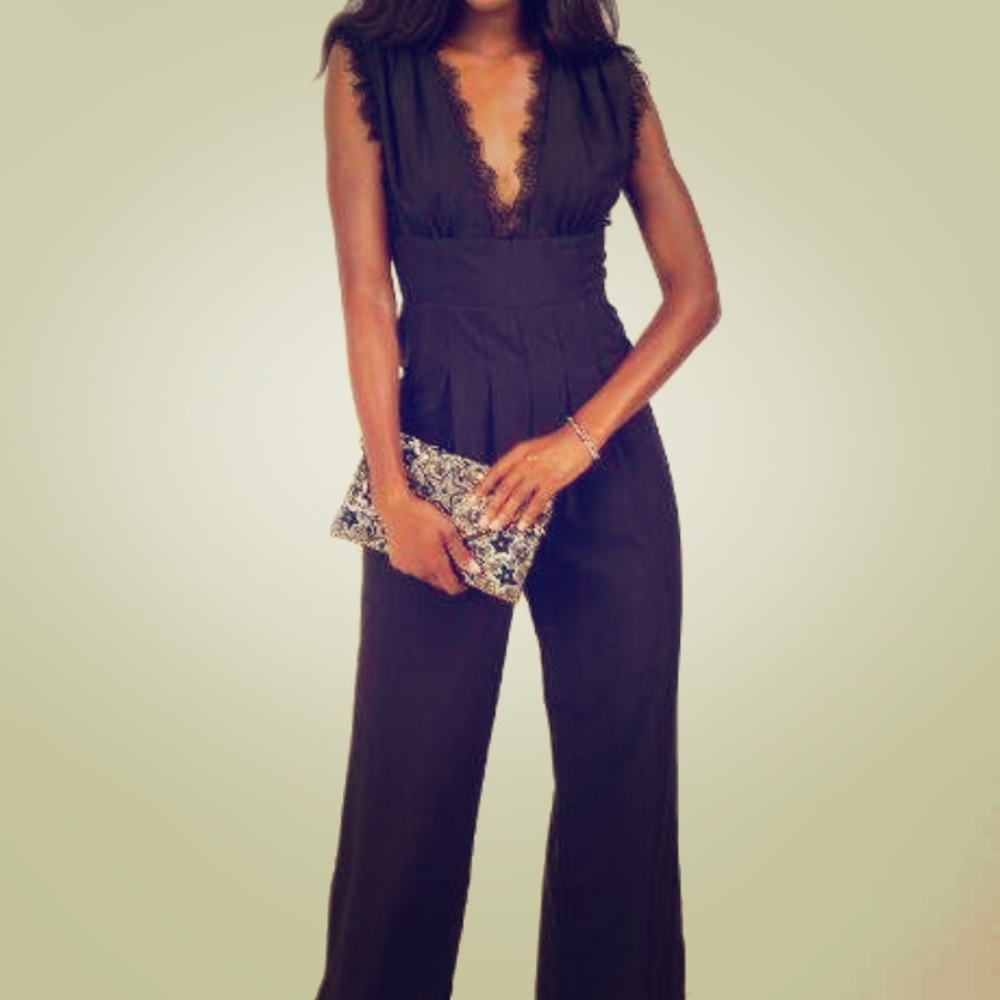 Francesca’s Black Jumpsuit